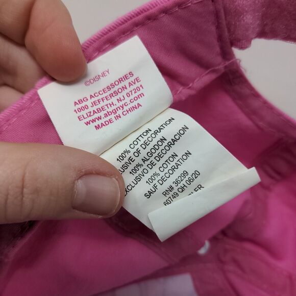 Disney Junior Girl's Minnie Mouse Strapback Hat Pink Size Toddler Big Print - Picture 9 of 9